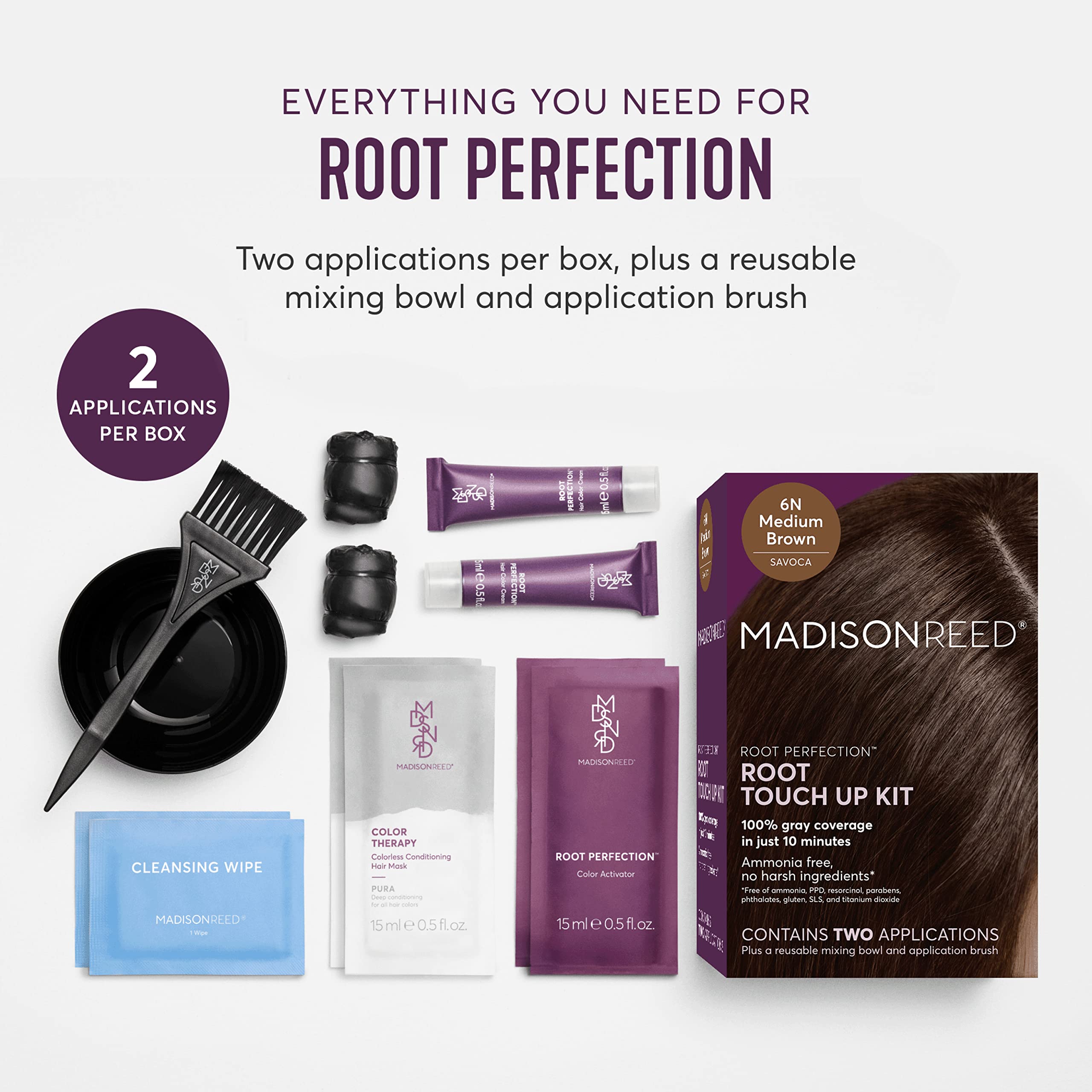 Madison Reed Root Perfection Savoca 6N application gloves for quick, mess-free touch-ups.