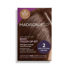 Madison Reed Root Perfection Savoca 6N bottle pour for seamless gray coverage.
