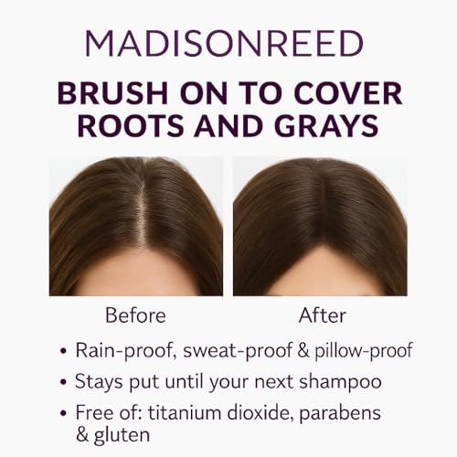 Madison Reed Root Touch Up Brow Filler close-up of powder texture for natural coverage.
