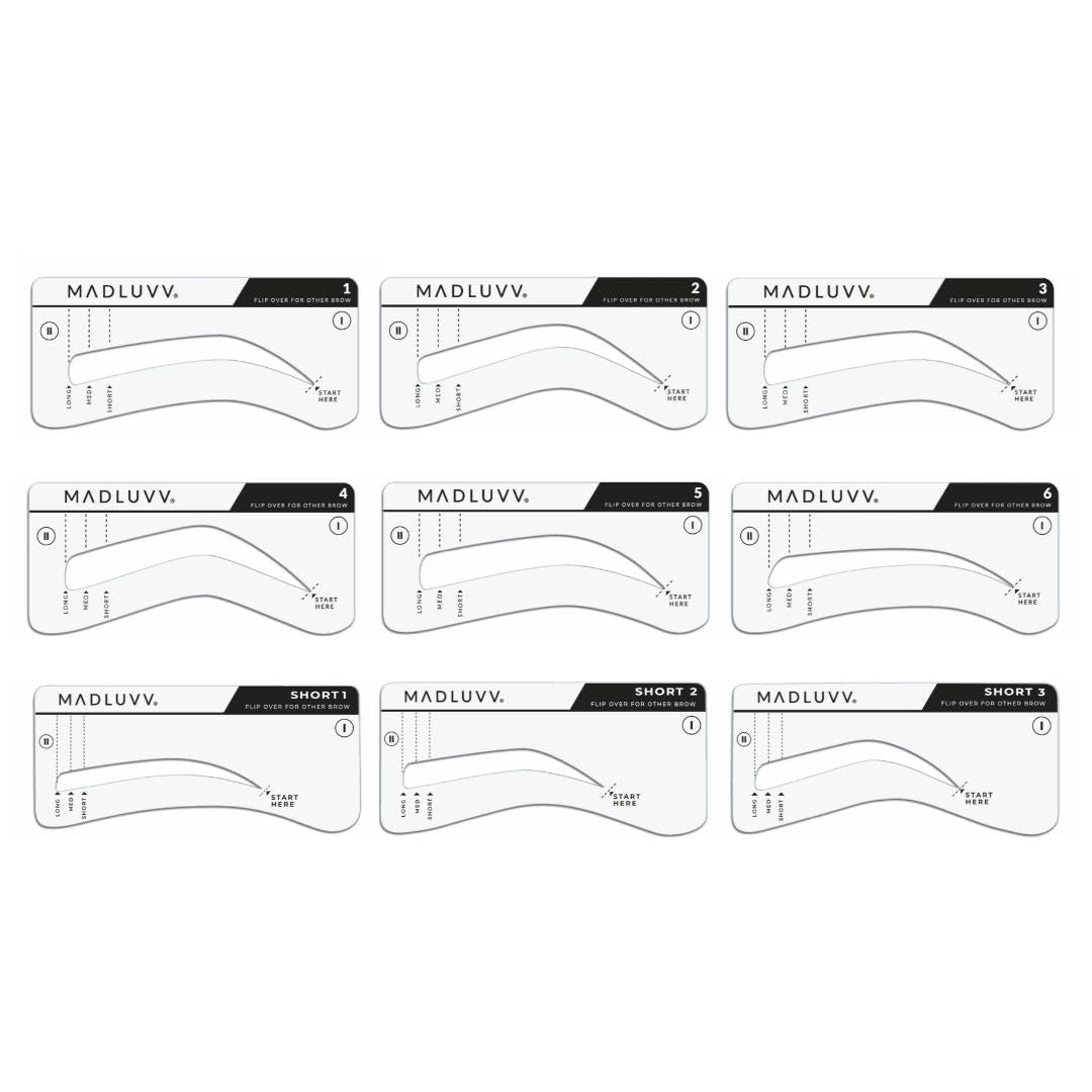 MADLUVV Brow Stamp Kit spoolie for blending and shaping a natural finish.