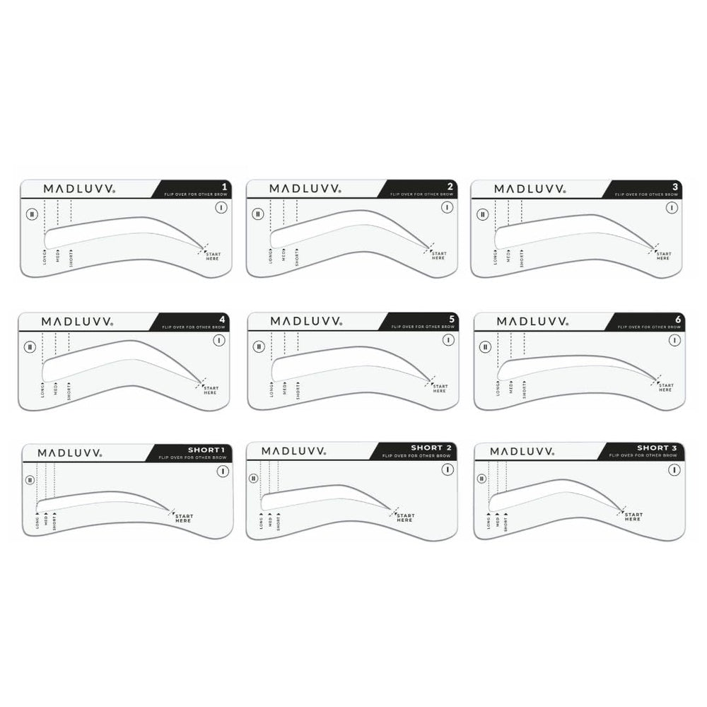 MADLUVV Brow Stamp Kit spoolie for blending and shaping a natural finish.