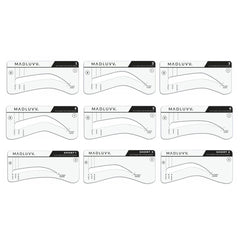 MADLUVV Brow Stamp Kit spoolie for blending and shaping a natural finish.