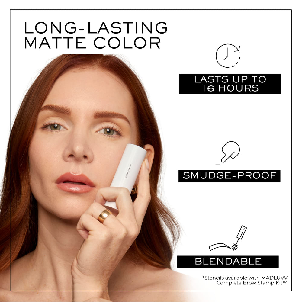 MADLUVV Brow Stamp Refill in action for effortless patch filling
