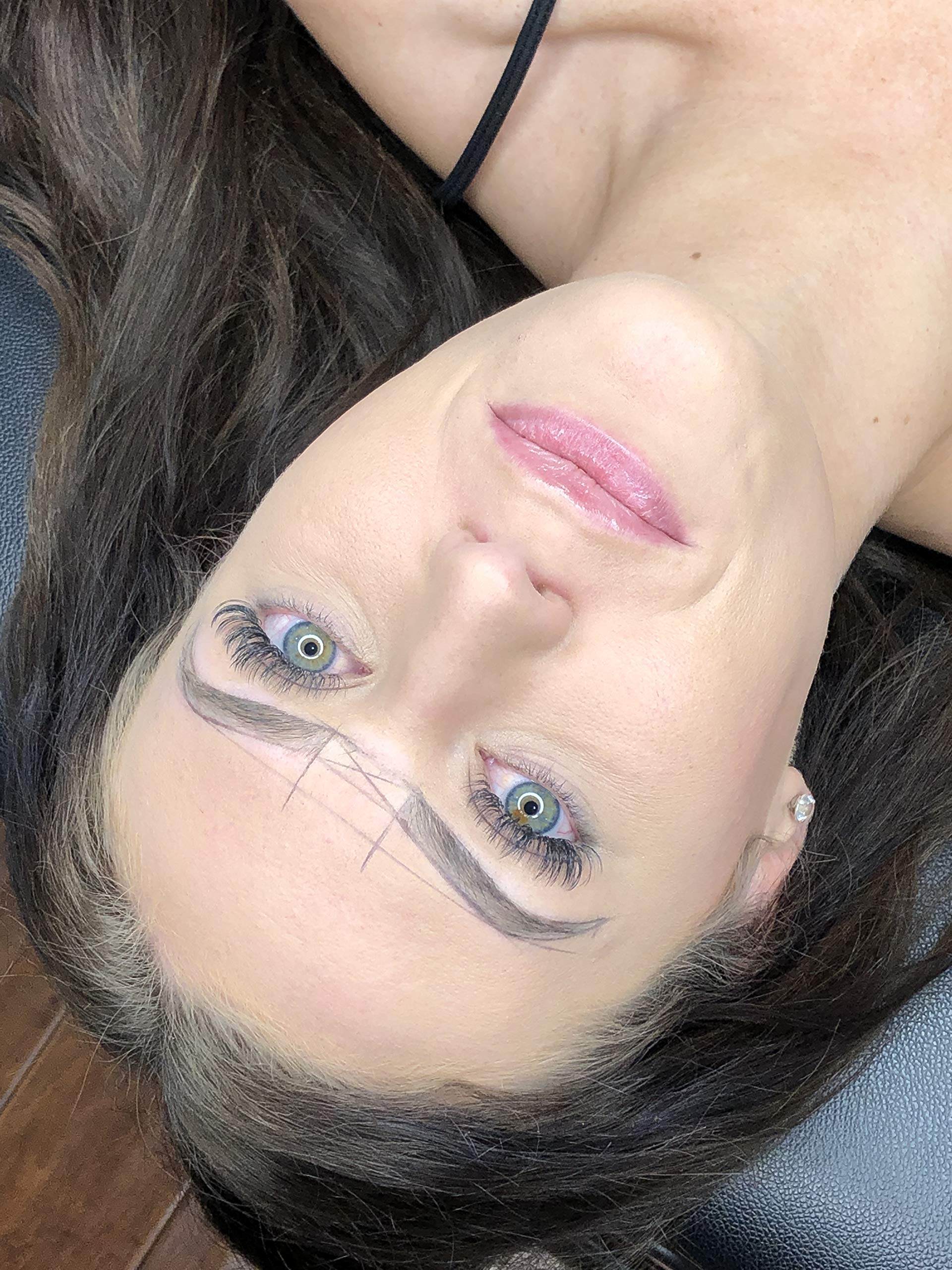 MADLUVV eyebrow stencils demonstrate consistent shapes for faster, repeatable brows.