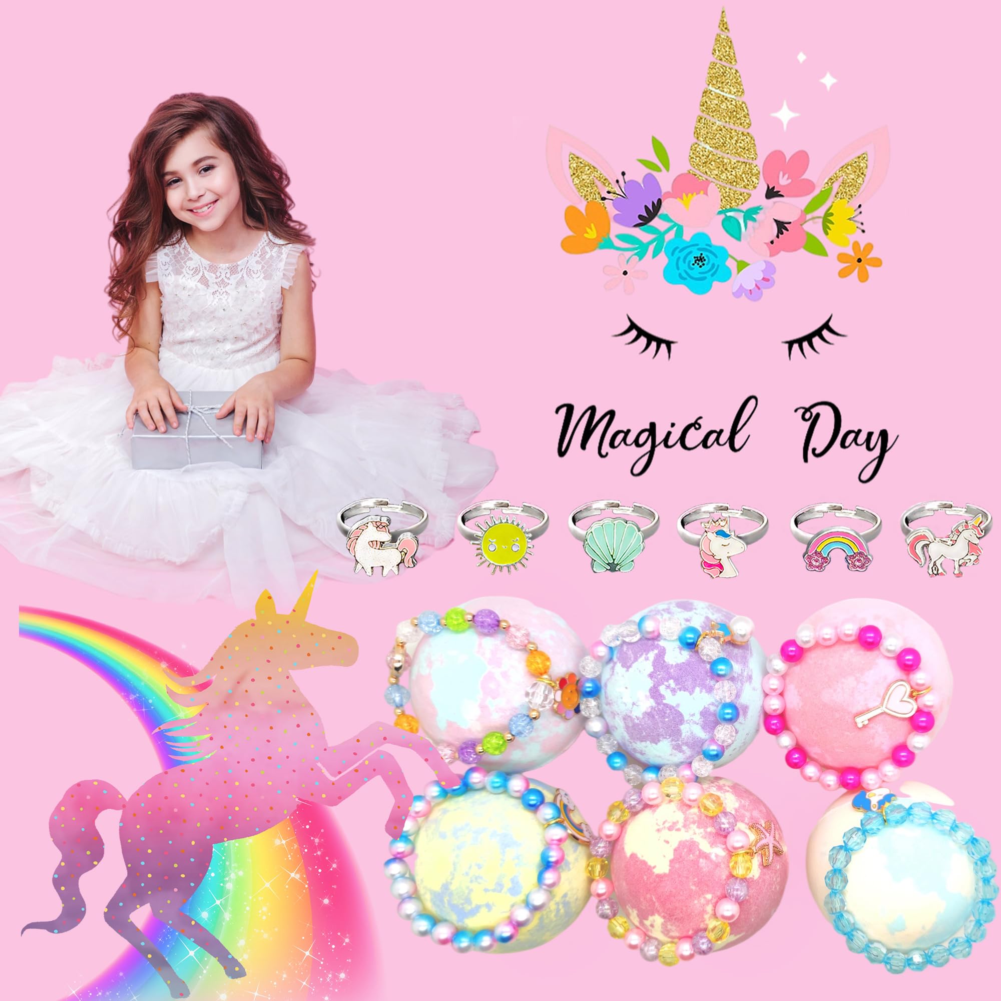 MADO unicorn bath bombs are ideal for gift-worthy Easter or birthday surprises