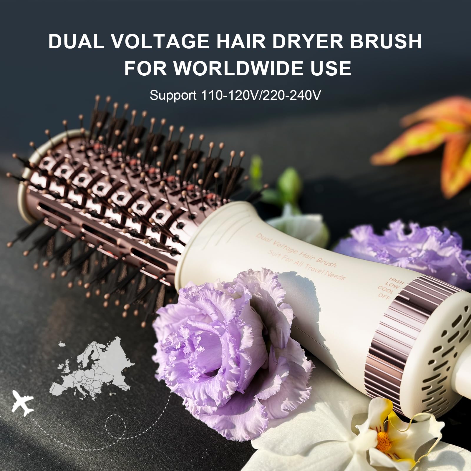 Madremía 4-in-1 styling tool showcasing versatile styling on the go