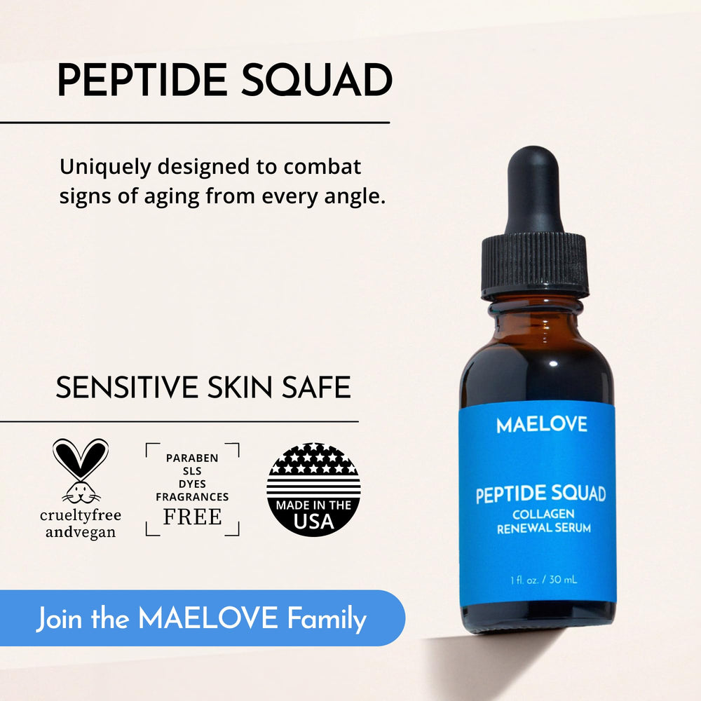 MAELOVE close-up fine-lines smoothing hints at smoother skin texture.