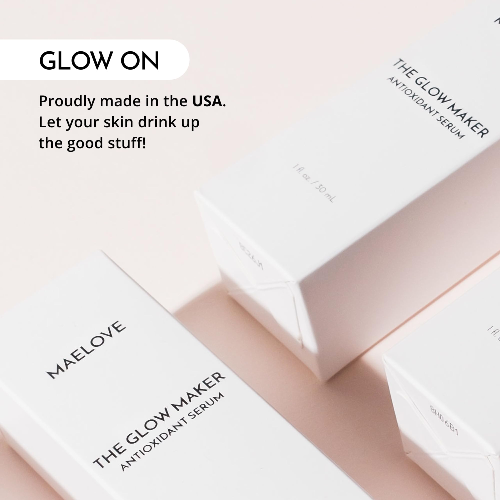 MAELOVE Glow Maker award badge image reinforces trusted skincare choice.