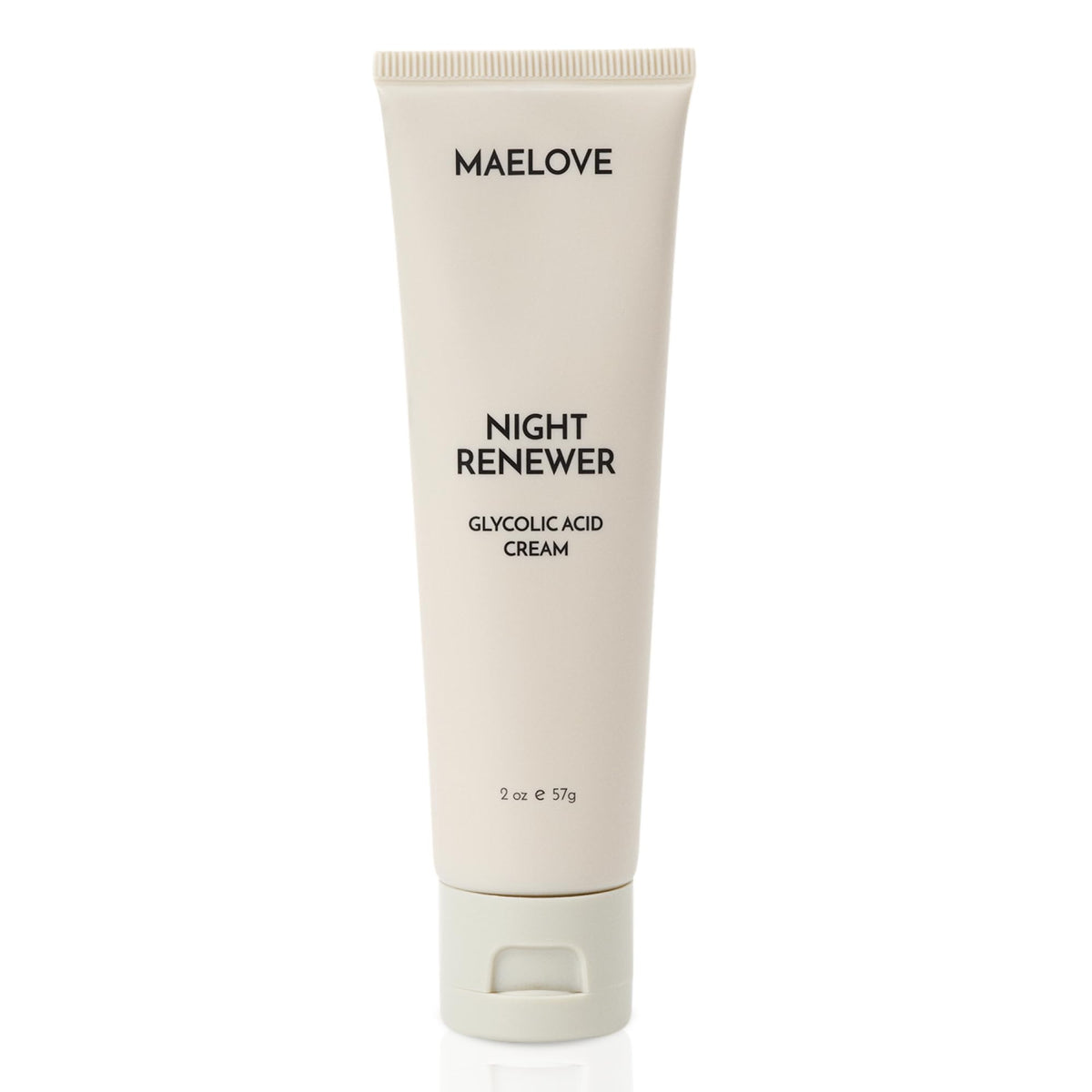 MAELOVE Night Renewer jar closeup showing creamy night-time hydrator