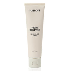 MAELOVE Night Renewer jar closeup showing creamy night-time hydrator