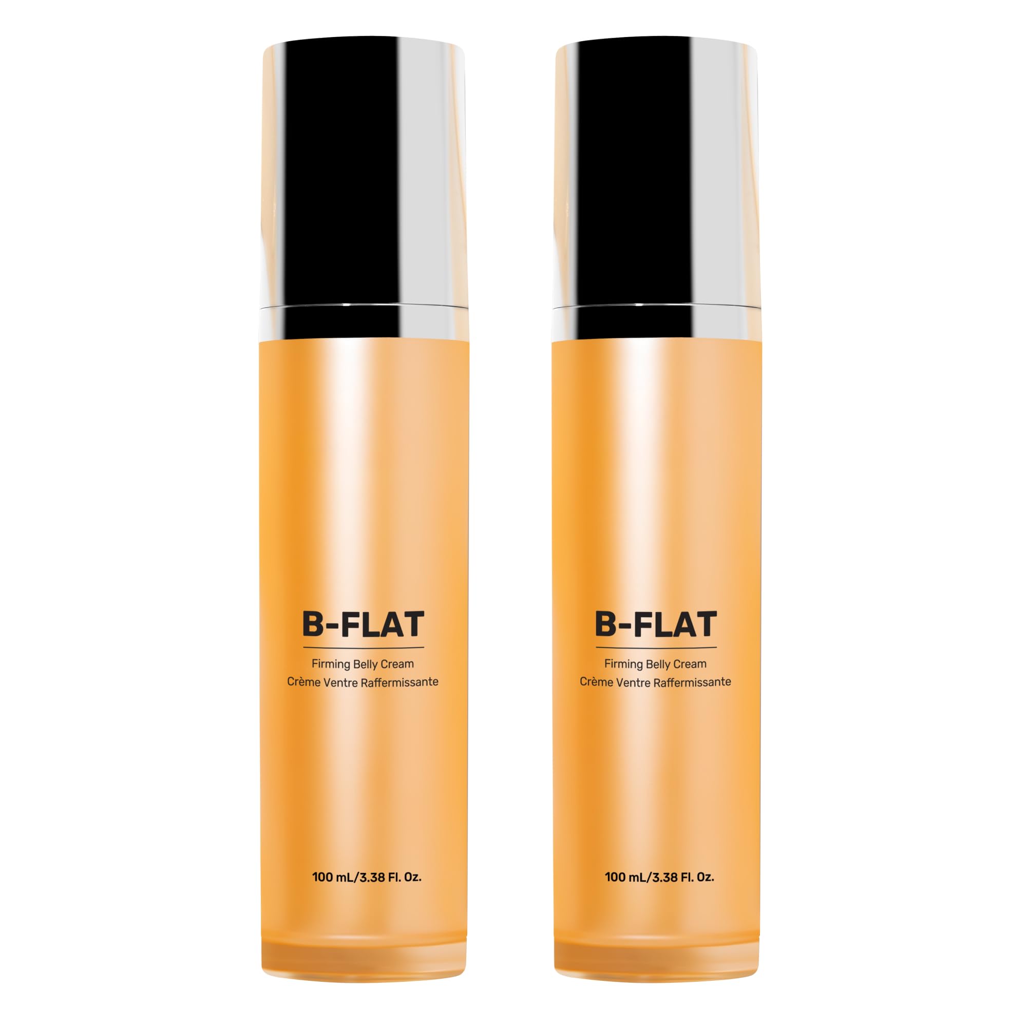 MAELYS B-FLAT belly cream 2-pack front view showing packaging for smoother-looking skin