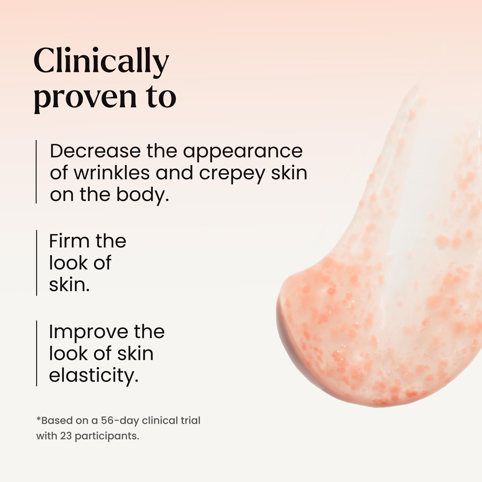MAËLYS B-GLOSSY leg smoothing after use for crepey skin.