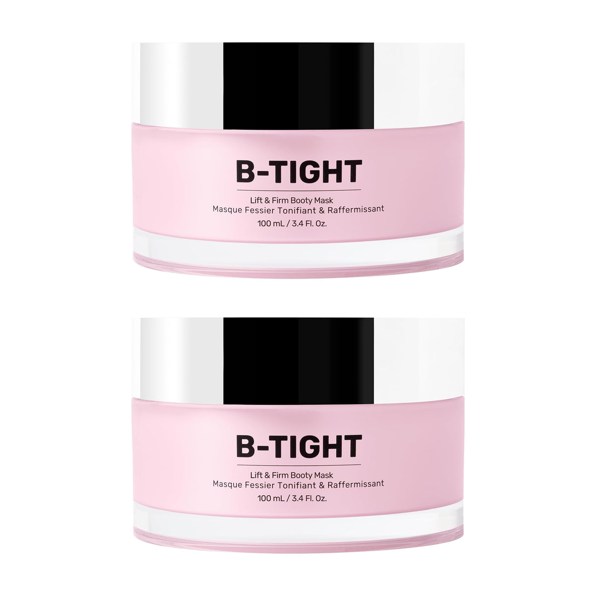 MAËLYS B-TIGHT booty mask packaging on a bathroom counter for at-home firming