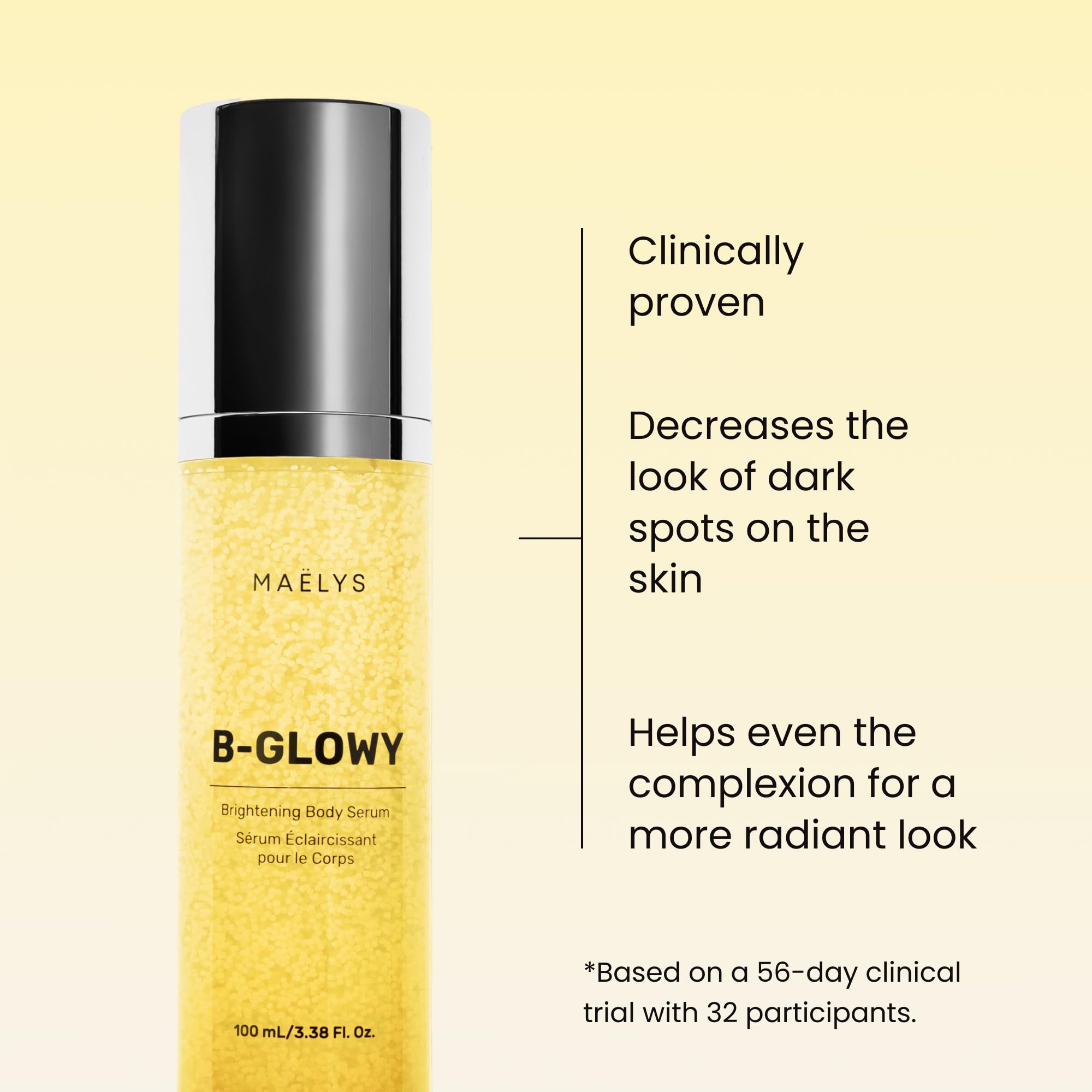 Close-up of the MAËLYS B-GLOWY pump for easy application