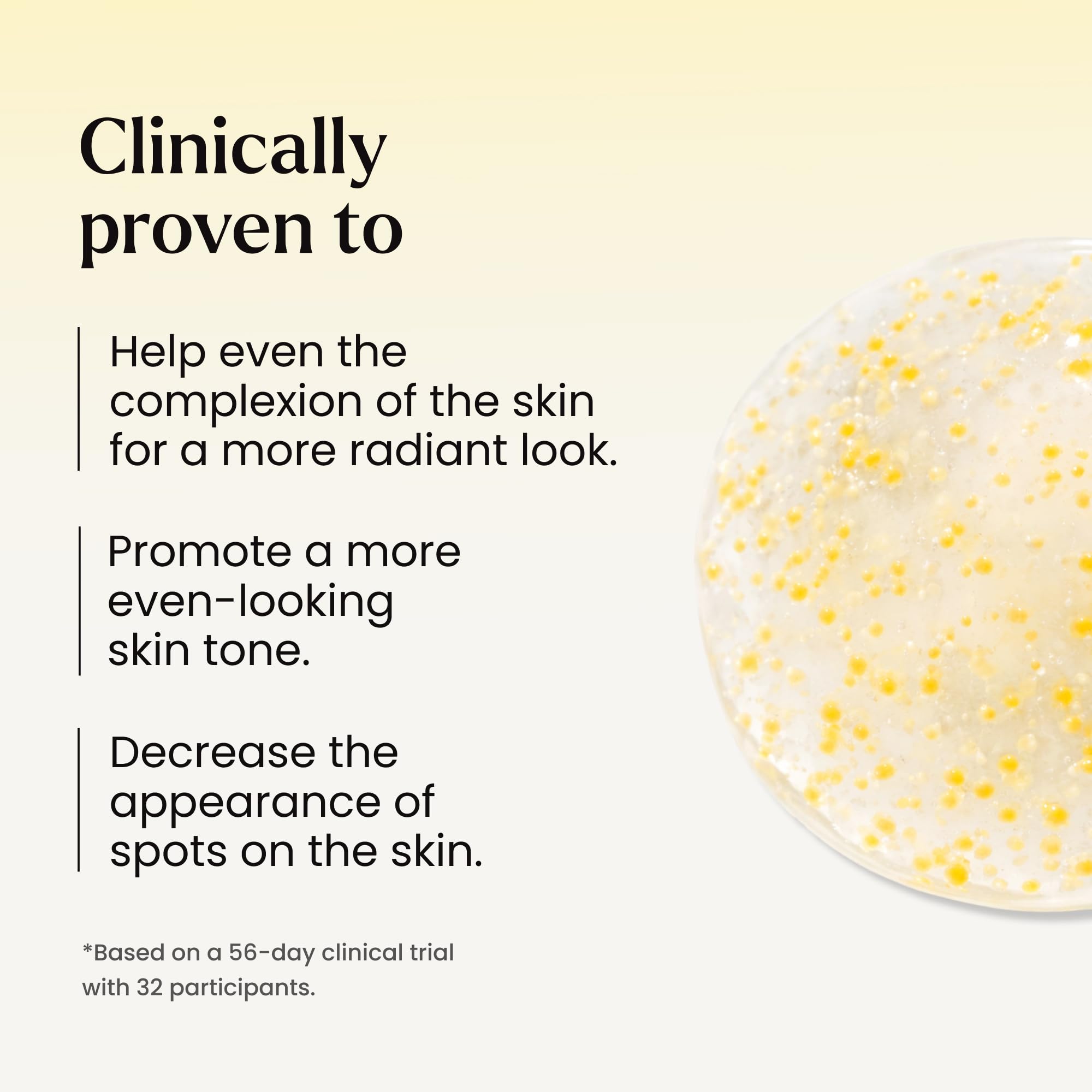 Gentle massage of MAËLYS B-GLOWY into the skin