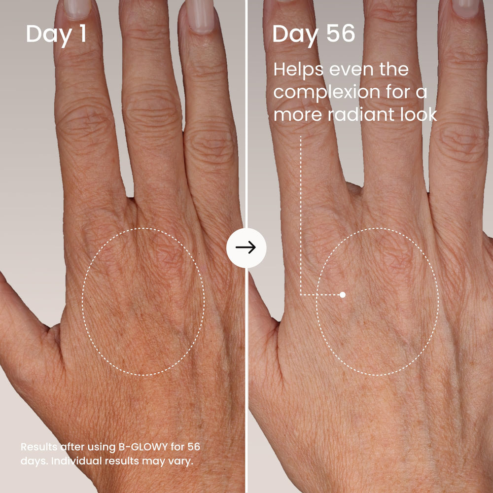 Texture on the hand shows a lightweight, fast-absorbing formula