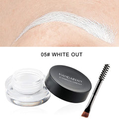 MAEPEOR dual-ended brush paired with eyebrow pomade for precise shaping