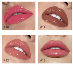 MAEPEOR gloss swatches nude reveal versatile color for light to medium skin tones