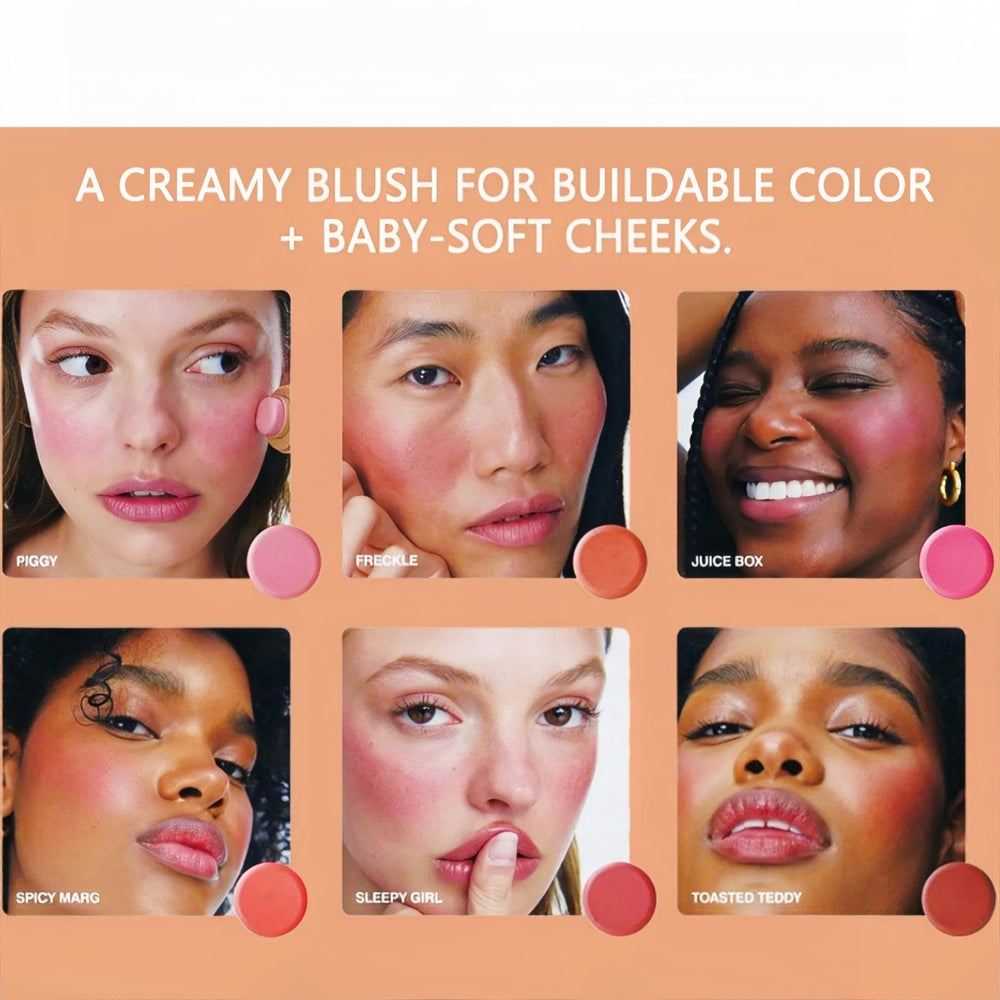 MAEPEOR Blush Stick waterproof and sweat-proof formula in use