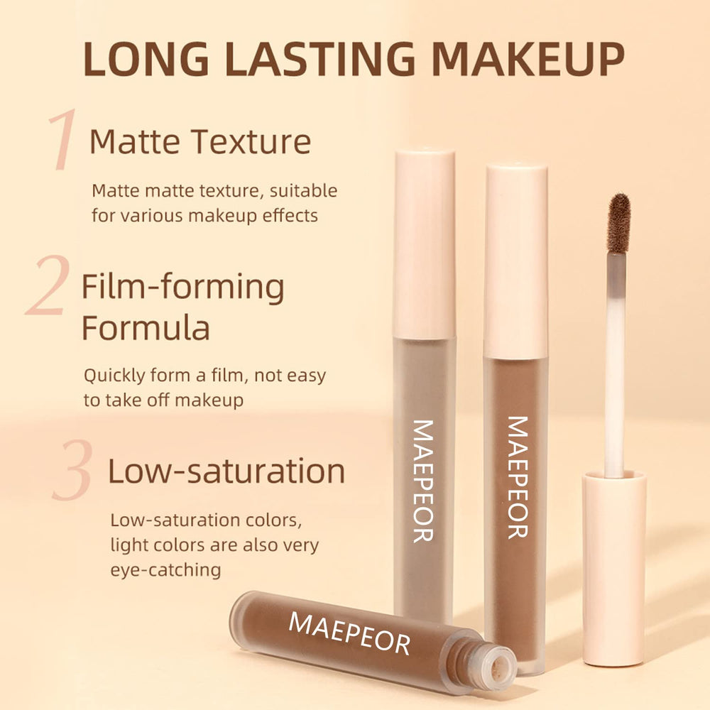 MAEPEOR soft-matte finish swatch enhances subtle eye definition