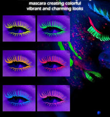 MAEPEOR Neon Mascara orange pigment for playful style.