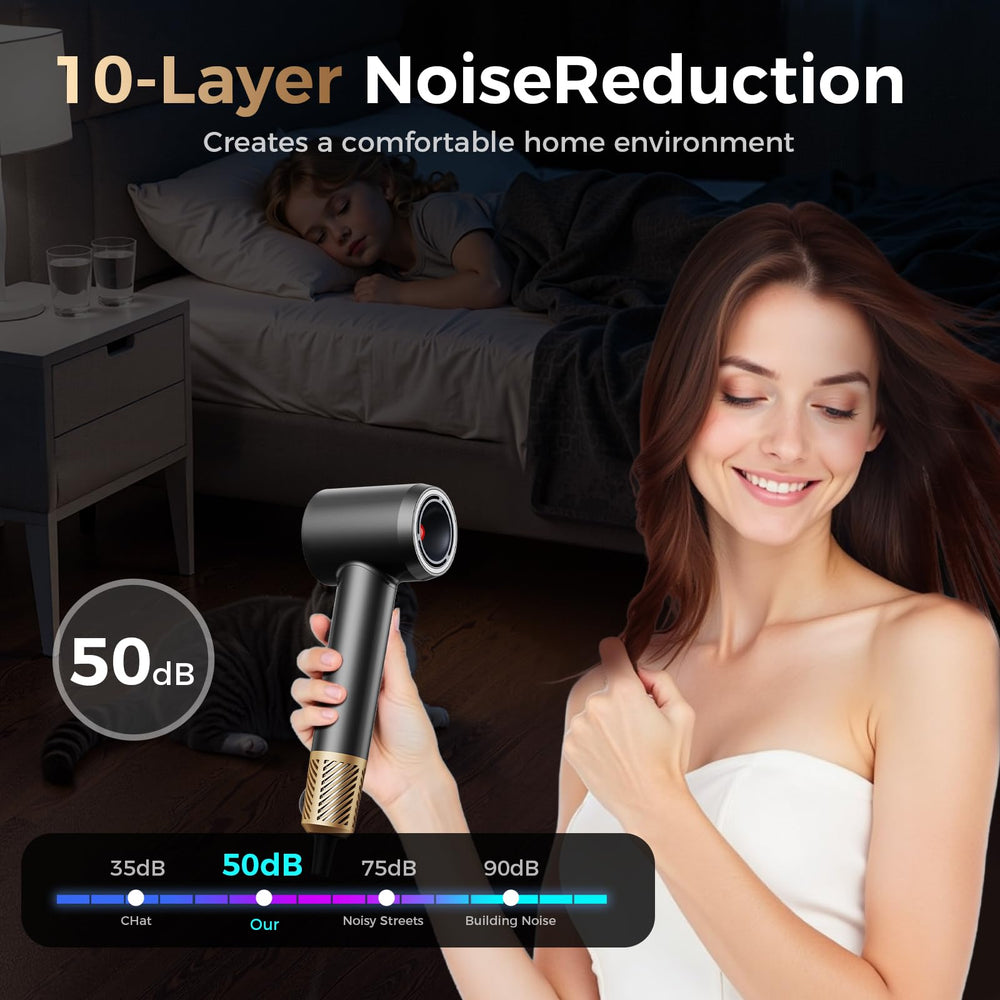 MaeySaey lightweight hair dryer design for easy one-handed use