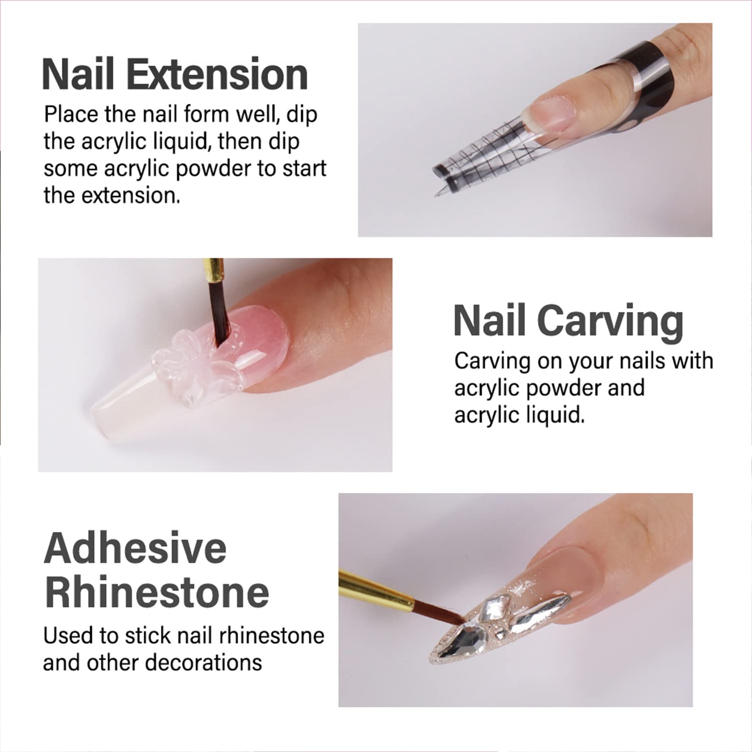 Compatibility of Magic Armor monomer with acrylic powders and extensions