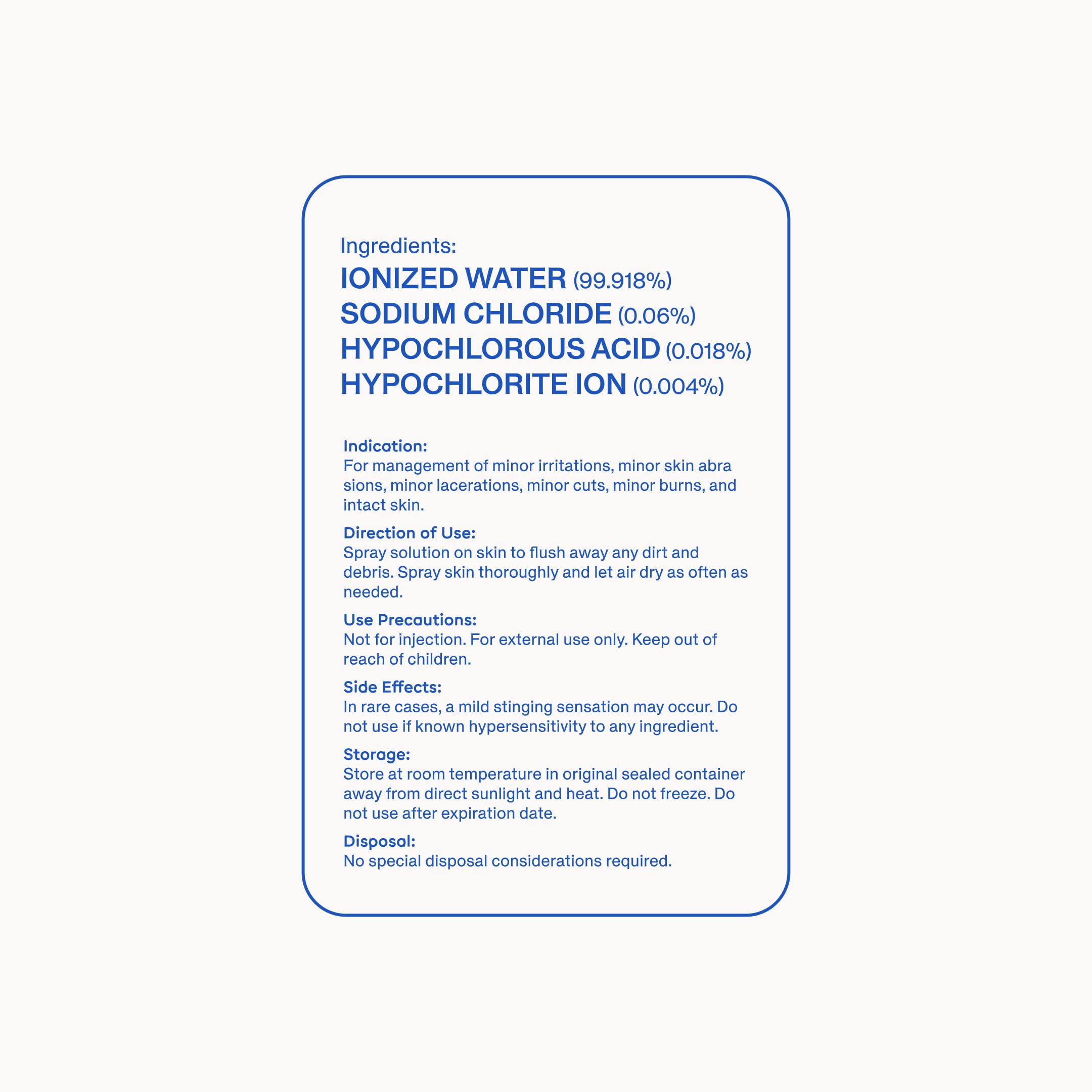 Magic Molecule 8-ounce HOCl spray for convenient at-home care.