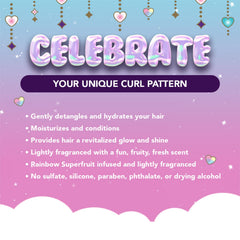 MAGICAL TRESSES Afro Unicorn Shampoo wet-hair detangling action during wash