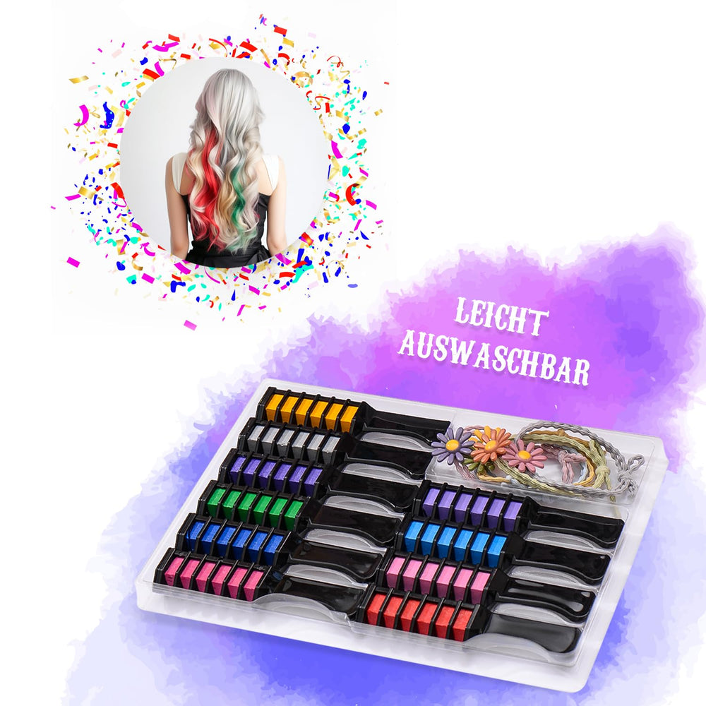 Magicat Hair Chalk Set gift packaging with mermaid design is ready for gifting.