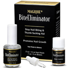 Magique Bite Eliminator bottle pour shows customizable bitterness for kids and adults.