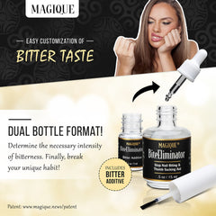 Magique Bite Eliminator brush application demonstrates quick, mess-free use.
