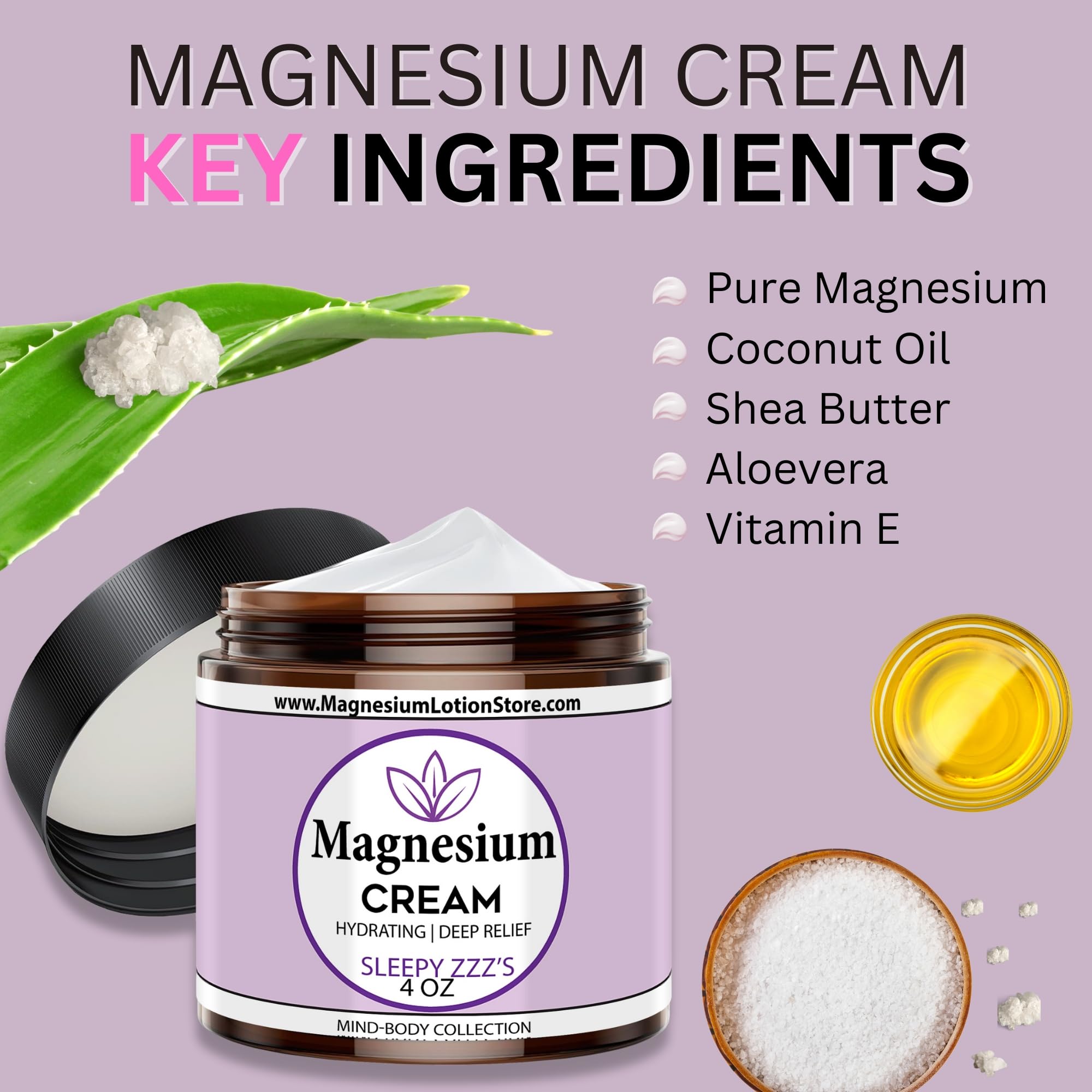 Magnesium Cream being applied to legs for relaxation after activity.