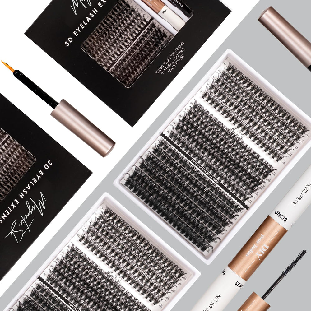 Magnetic SL cluster lashes in 11-20mm range for flexible styling options