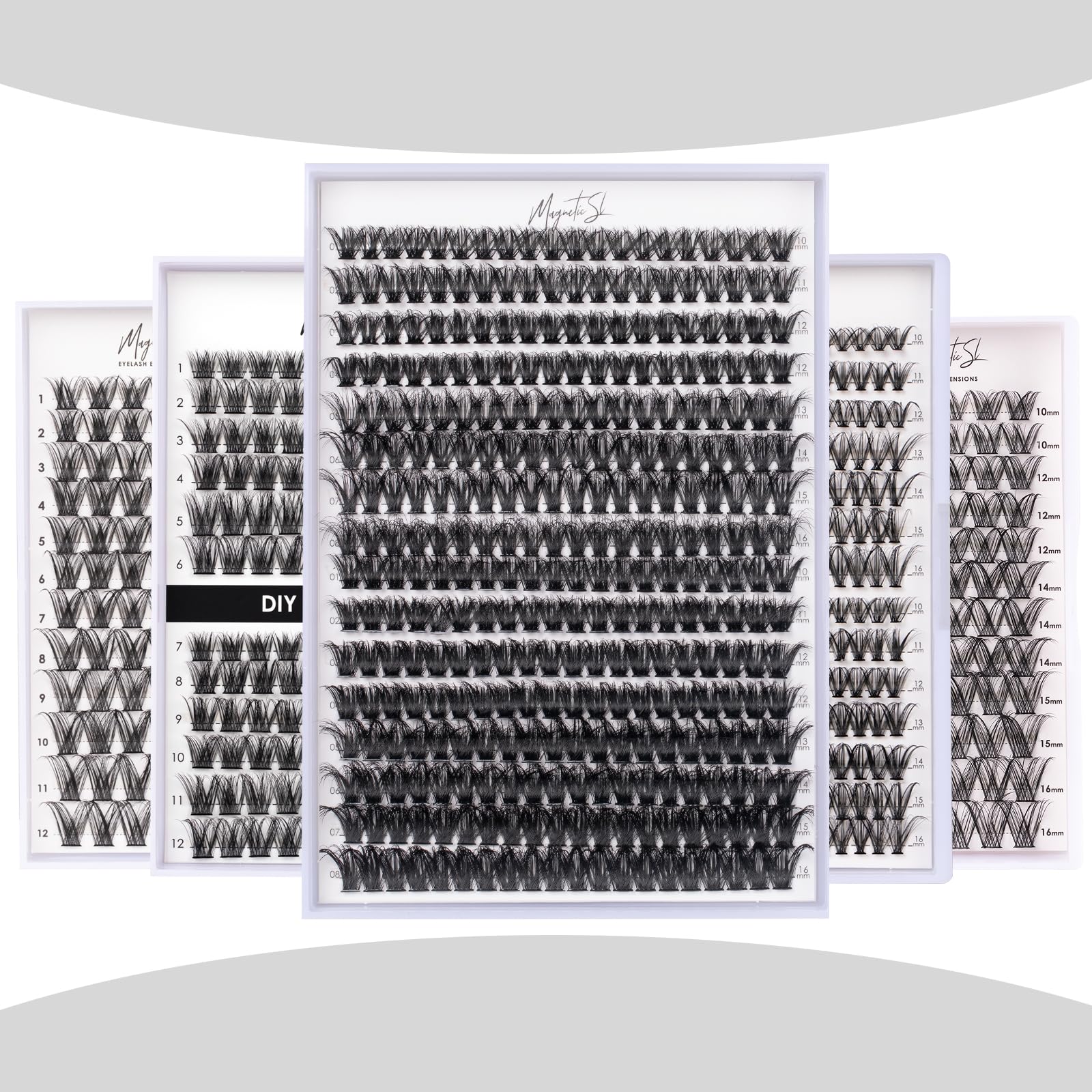 Magnetic SL eyelash tweezers for precise lash placement