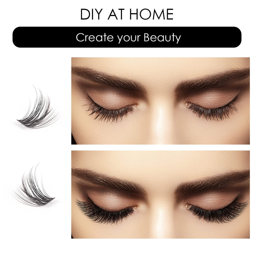 Magnetic SL natural-look lash clusters blending softly with real lashes.