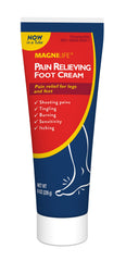 Magnilife Pain Relieving Foot Cream tube, soothing relief for feet.