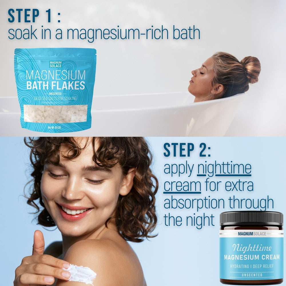 Close-up of resealable Magnum Solace bag preserving freshness for future baths