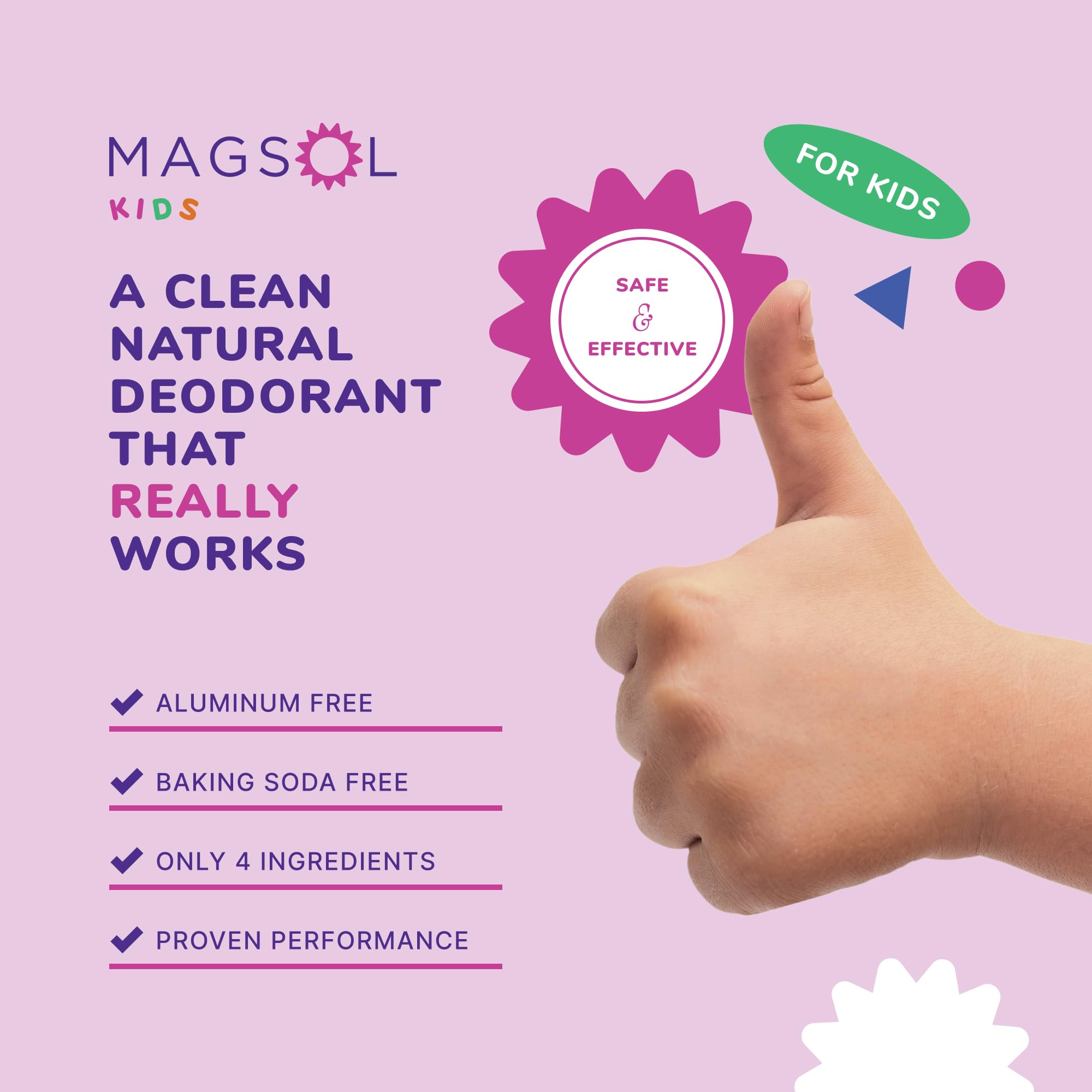 MagSol Organics Enchanted Dreamer underarm application visual for smooth use