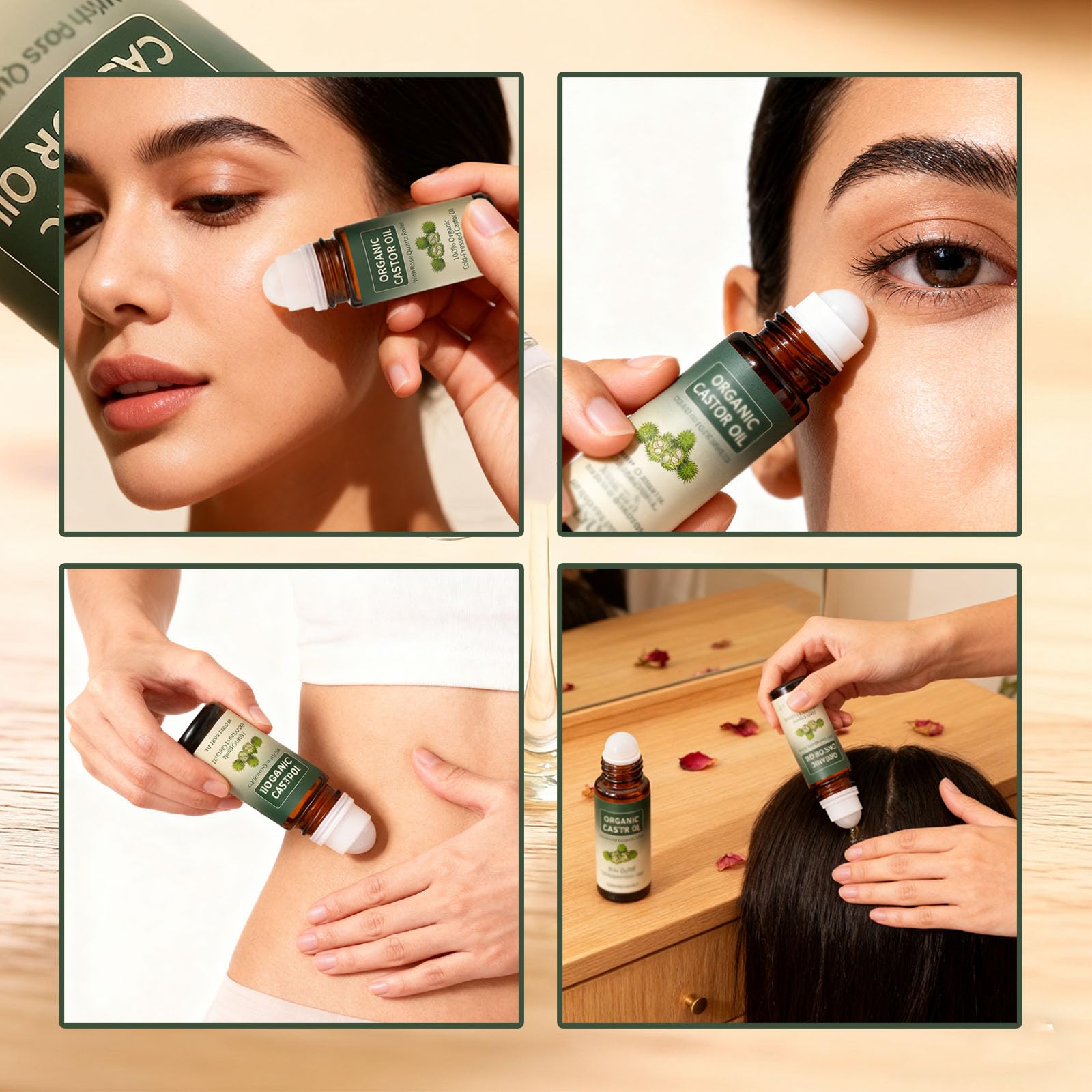 Maidlure leak-proof cap seals the roll-on bottle securely