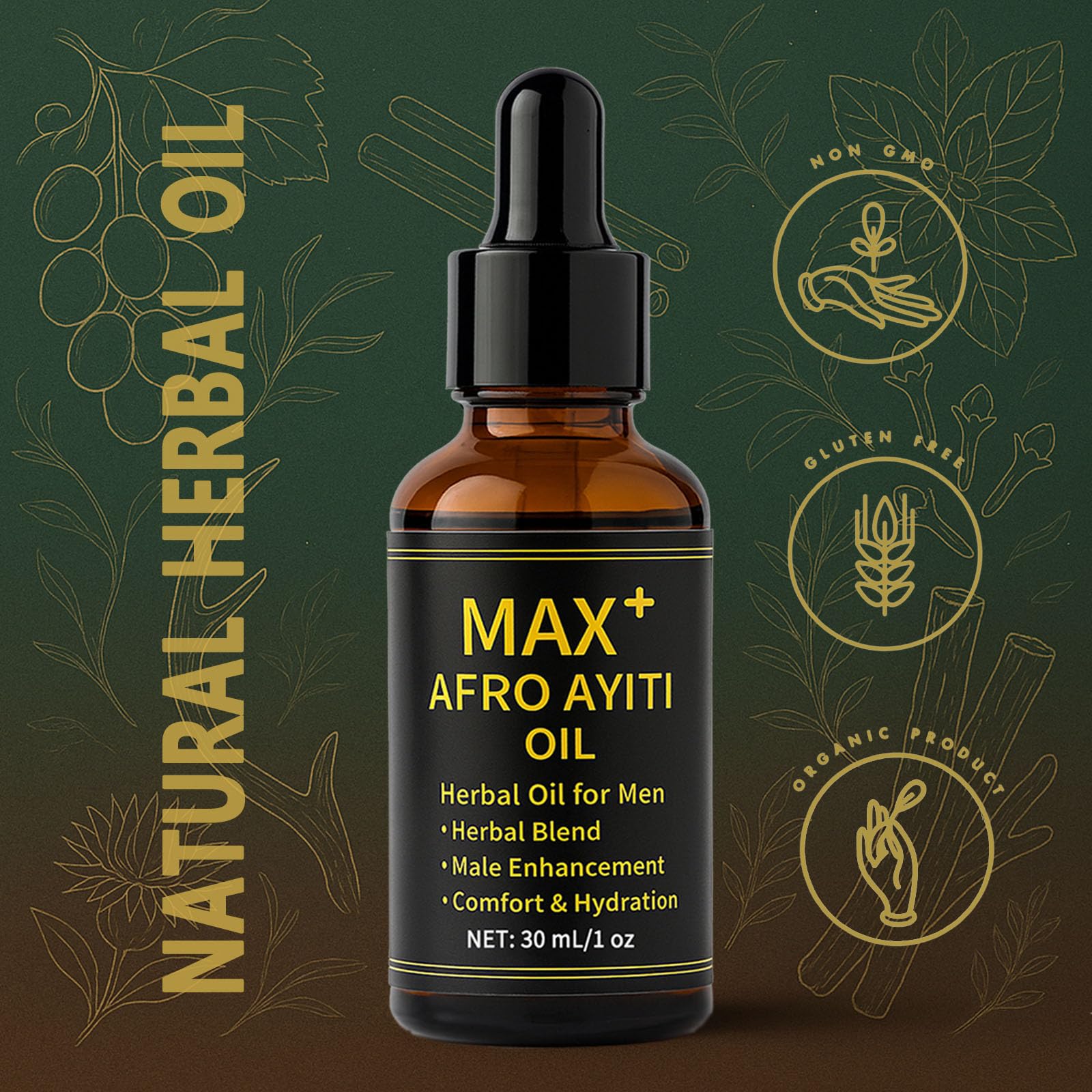 Maidlure Max+ Afro Ayiti Oil application-friendly design supports daily massage.
