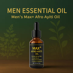Maidlure Max+ Afro Ayiti Oil label highlights the herbal blend for vitality.