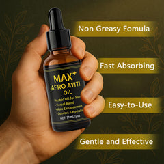 Maidlure Max+ Afro Ayiti Oil smooth texture delivers non-greasy comfort.