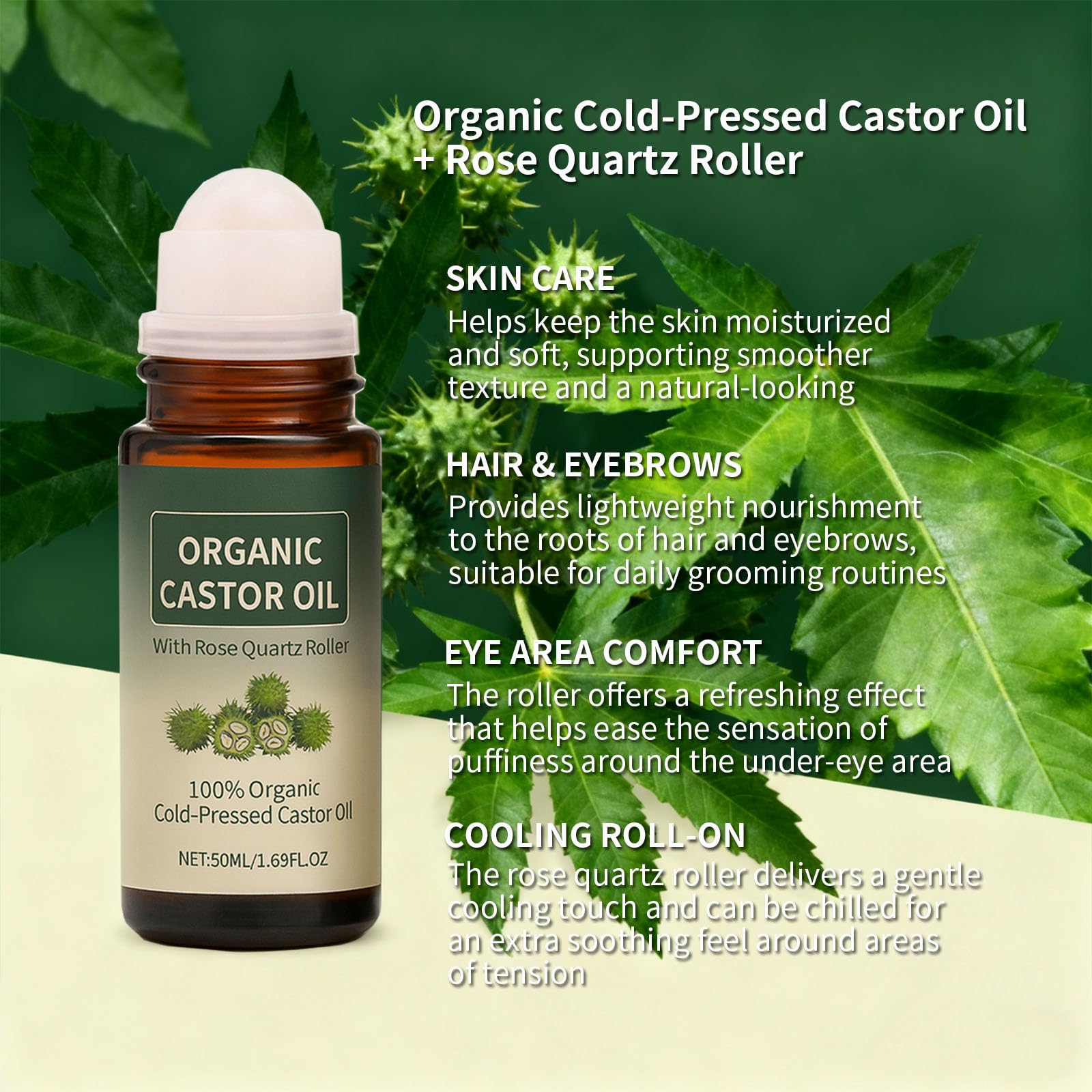 Maidlure castor oil used on brows and lashes for conditioning