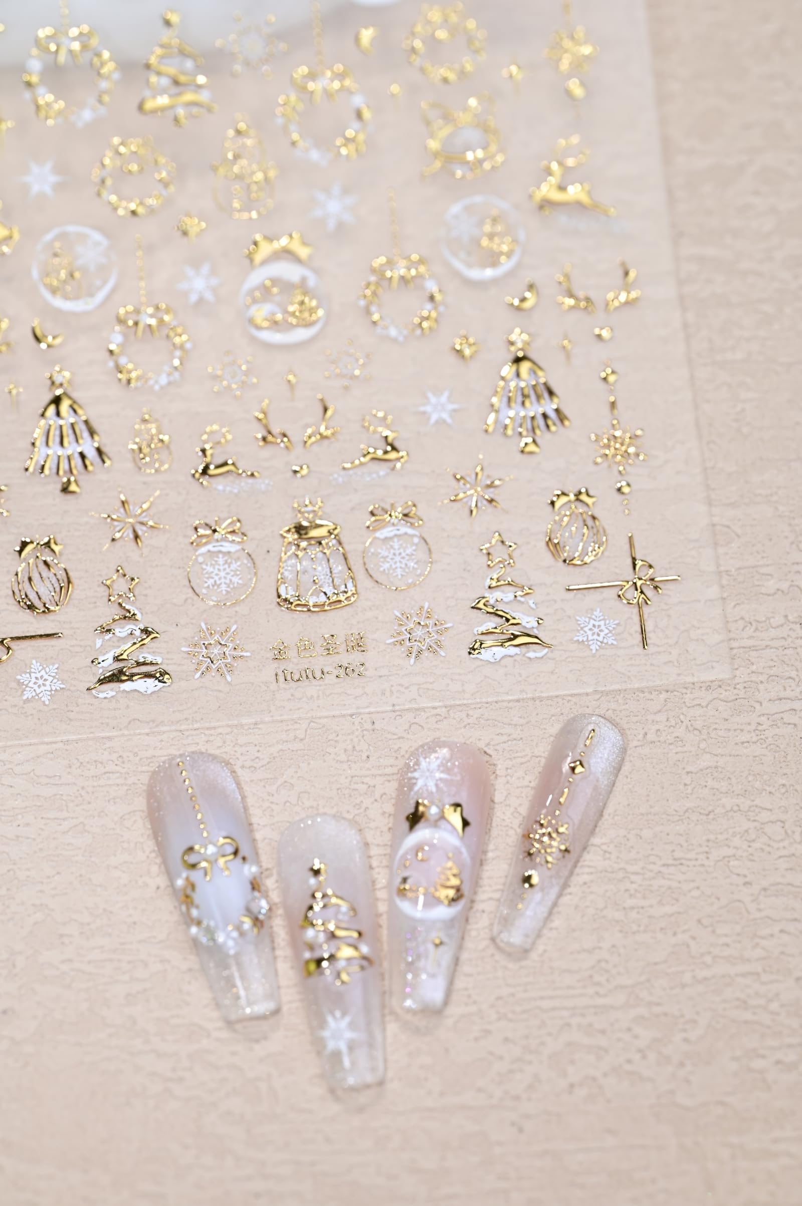 Maigitur snowman design nail sticker pairs with polish for playful holiday style