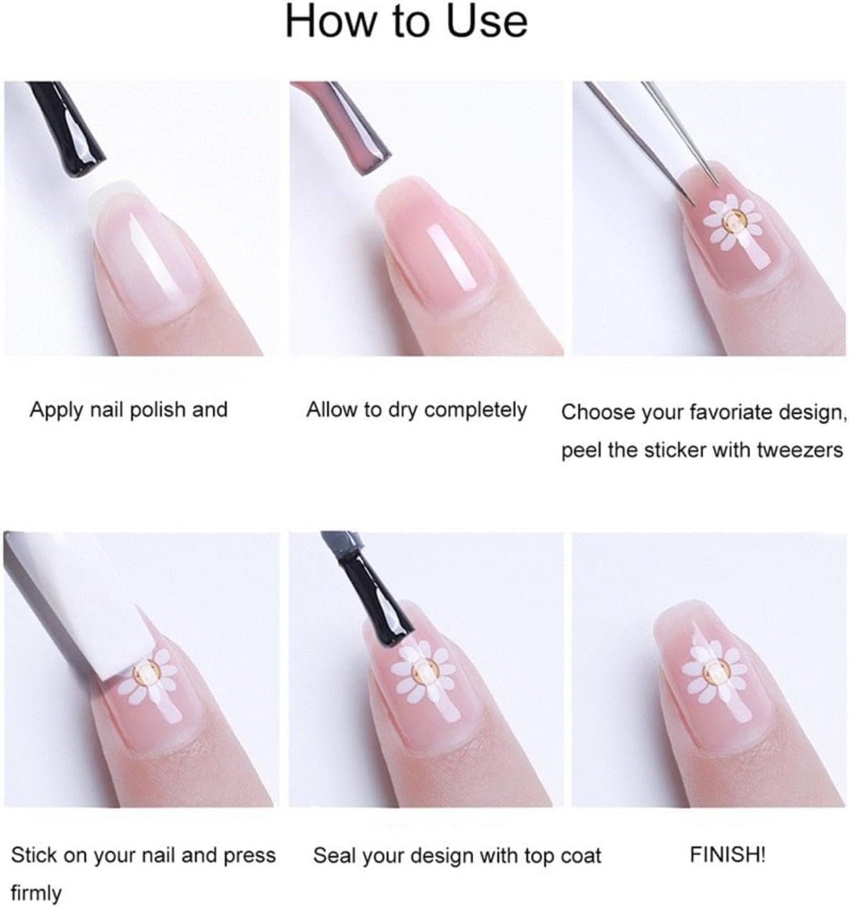 Maigitur star accent sticker adds sparkle and dimension to manicures