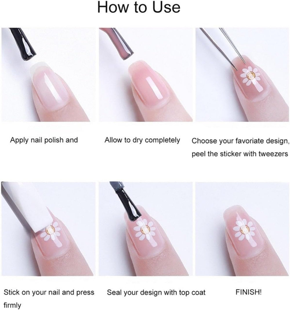 Maigitur star accent sticker adds sparkle and dimension to manicures