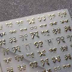 Maigitur gold ribbon nail sticker delivers eye-catching metallic shine
