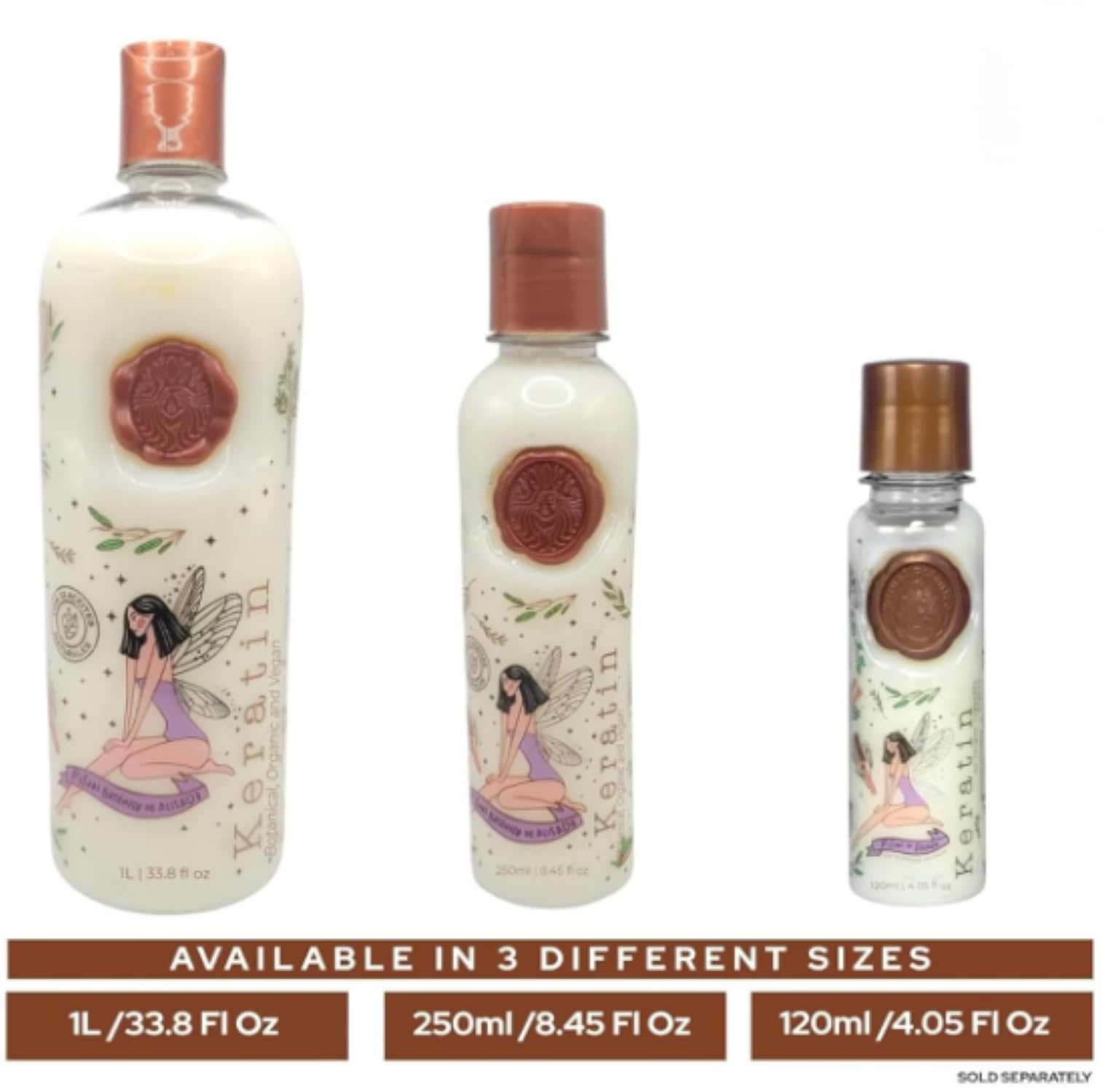 Maike Amour Keratin Ritual Botanico instructional leaflet included with the bottle.