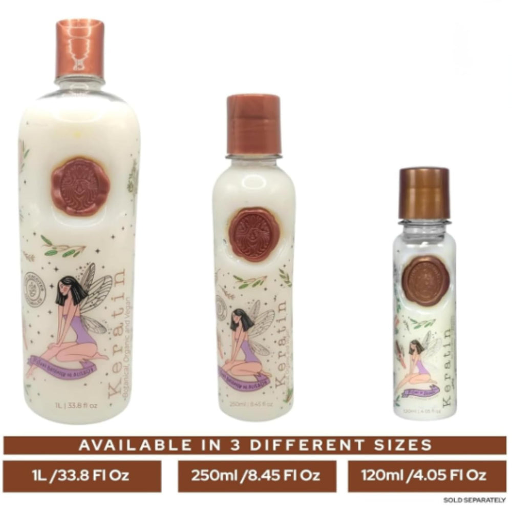 Maike Amour Keratin Ritual Botanico instructional leaflet included with the bottle.